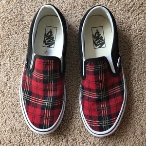 Vans (red plaid)